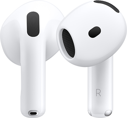 Apple AirPods 4 with USB-C Charging Case - White  (Product view 1)