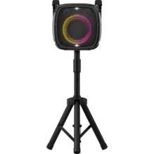 AT&T Essentials 80W Karaoke Bluetooth Speaker with Two Wireless Microphones + Stand