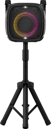 AT&T Essentials 80W Karaoke Bluetooth Speaker with Two Wireless Microphones + Stand