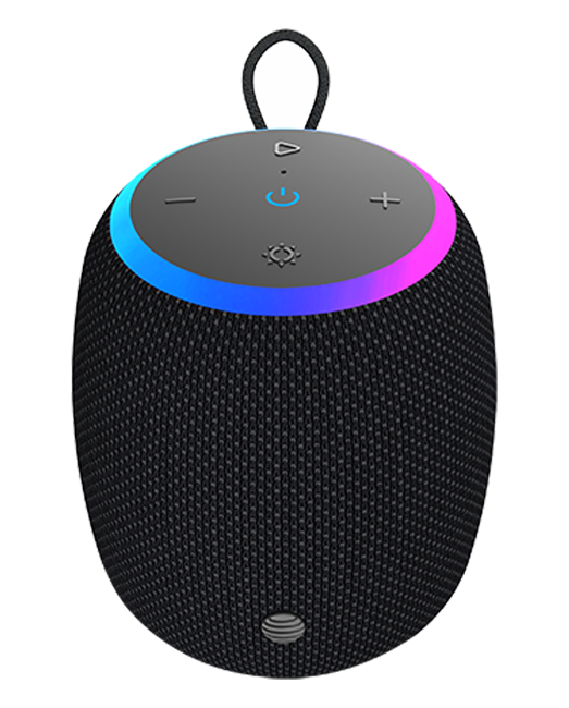 AT&T Essentials Portable Wireless 15W Small Bluetooth Speaker - Black  (Product view 4)