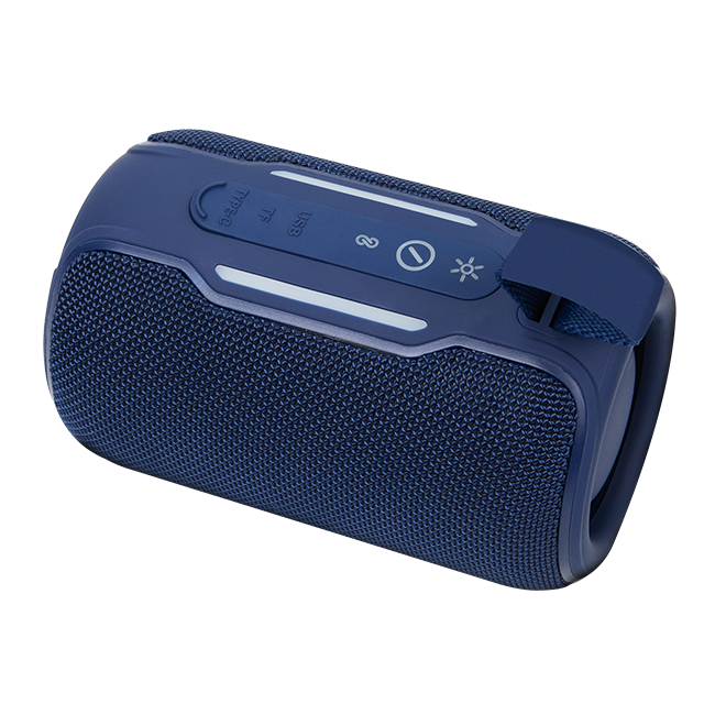 AT&T Essentials Portable Wireless Waterproof Bluetooth Speaker - Blue  (Product view 5)