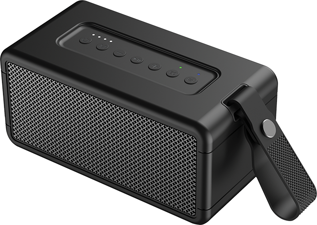 AT&T Essentials Retro 40W Bluetooth Speaker - Black  (Product view 1)