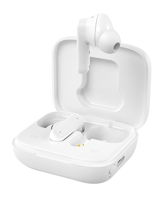 AT&T Essentials Touch Screen LED True Wireless Earbuds - White  (Product view 3)