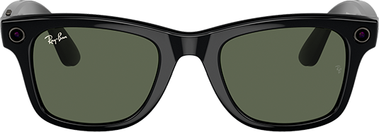 Ray-Ban Meta Wayfarer Large Smart Glasses - Shiny Black - Black  (Product view 2)