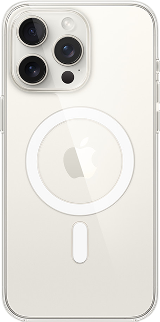 Apple Clear Case with MagSafe - iPhone 15 Pro Max - Clear  (Product view 1)