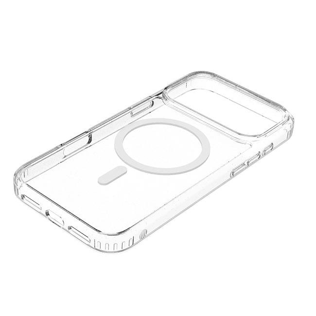 AT&T Essentials 3-in-1 Bundle with Glitter MagSafe and Case Camera Protector - Screen Protector - iPhone 17 Pro Max - Clear with Glitter  (Product view 5)