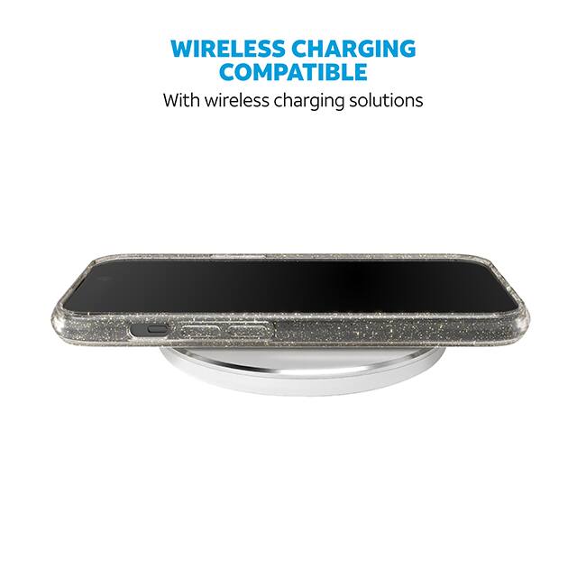 AT&T Essentials Edge Pro Case - iPhone 15/14/13 - Clear Glitter  (Product view 5)