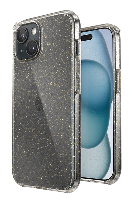 AT&T Essentials Edge Pro Case - iPhone 15/14/13 - Clear Glitter  (Product view 8)
