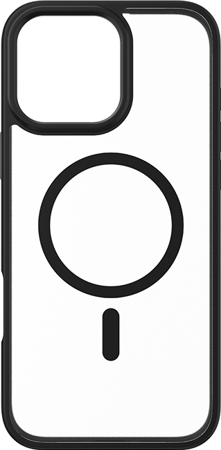 AT&T Essentials Magnetic Case - iPhone 16 Pro Max - Clear Frost/Black  (Product view 1)