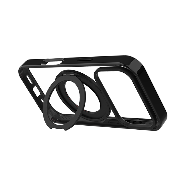 AT&T Essentials Magnetic Case with Rotating Kickstand - iPhone 17 Pro - Clear  (Product view 4)