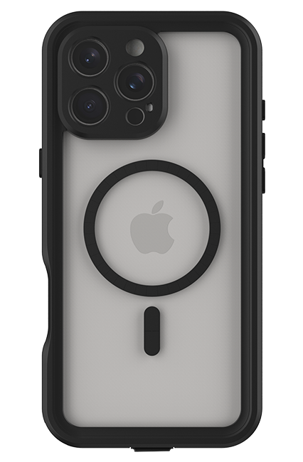 Body Glove Tidal Waterproof with MagSafe Case - iPhone 16 Pro Max - Black/Clear  (Product view 2)