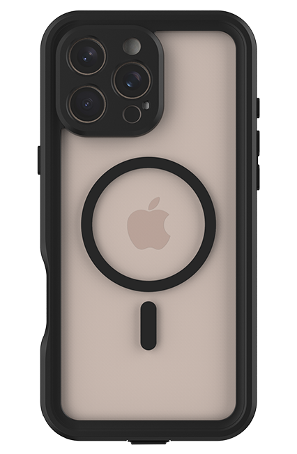 Body Glove Tidal Waterproof with MagSafe Case - iPhone 16 Pro Max - Black/Clear  (Product view 3)