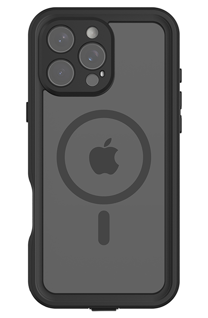 Body Glove Tidal Waterproof with MagSafe Case - iPhone 16 Pro Max - Black/Clear  (Product view 4)