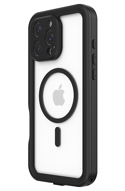 Body Glove Tidal Waterproof with MagSafe Case - iPhone 16 Pro Max - Black/Clear  (Product view 5)