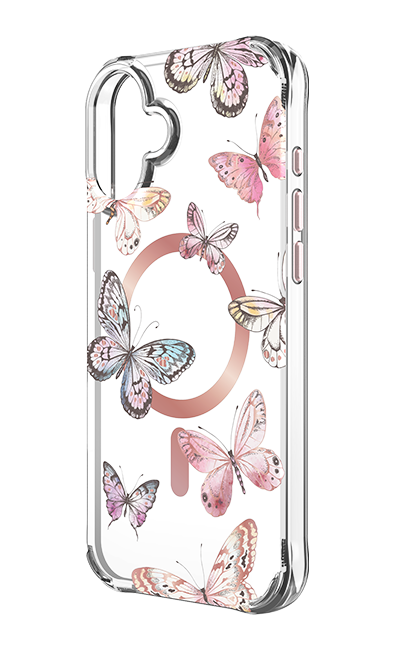 Karma by Body Glove Pink Butterflies with MagSafe Case - iPhone 16 Plus - Multi  (Product view 2)