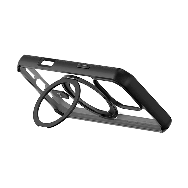 CQ x Carson & Quinn Rise with MagSafe + Kickstand Case - iPhone 16 Pro Max - Clear/Black  (Product view 3)