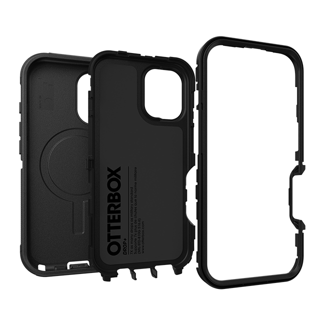 OtterBox Defender Pro Series Case with MagSafe - iPhone 16 - Black  (Product view 3)