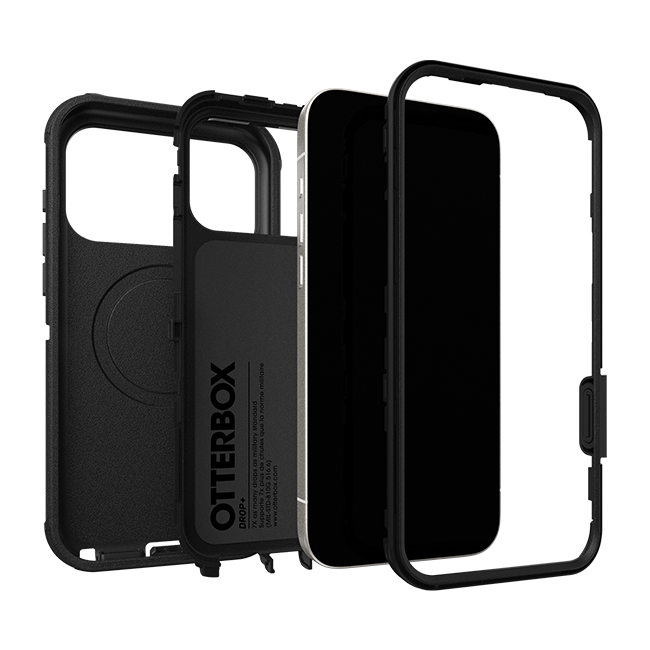 OtterBox Defender Pro Series MagSafe Case - iPhone 17 Pro Max - Black  (Product view 3)