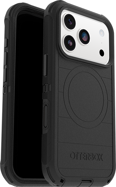 OtterBox Defender Pro Series MagSafe Case - iPhone 17 Pro - Black  (Product view 1)