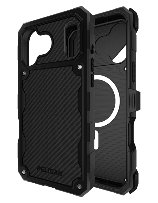 Pelican Shield Carbon Fiber MagSafe Case w/Holster - iPhone 17 Pro Max - Black  (Product view 8)