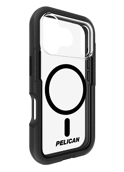 Pelican Voyager MagSafe Case w/Holster - iPhone 17 Pro - Clear/Black  (Product view 2)
