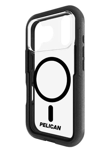 Pelican Voyager MagSafe Case w/Holster - iPhone 17 Pro - Clear/Black  (Product view 3)