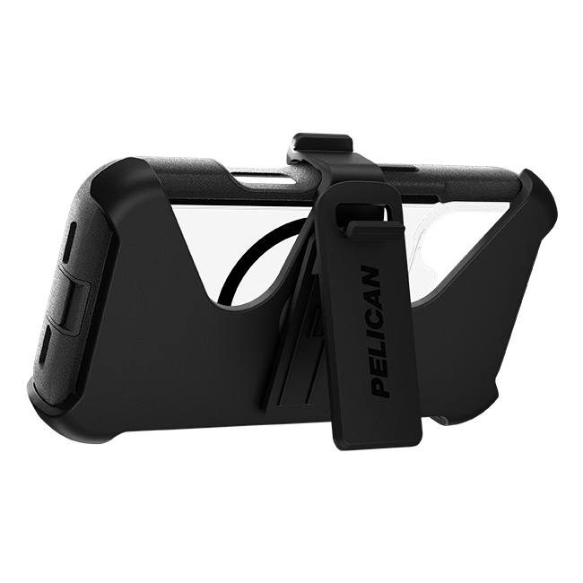 Pelican Voyager MagSafe Case w/Holster - iPhone 17 Pro - Clear/Black  (Product view 5)