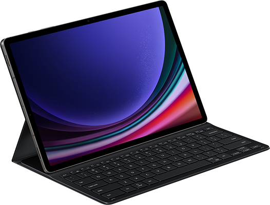 Samsung Book Cover Keyboard Slim - Samsung Tablet S9+ - Black  (Product view 1)