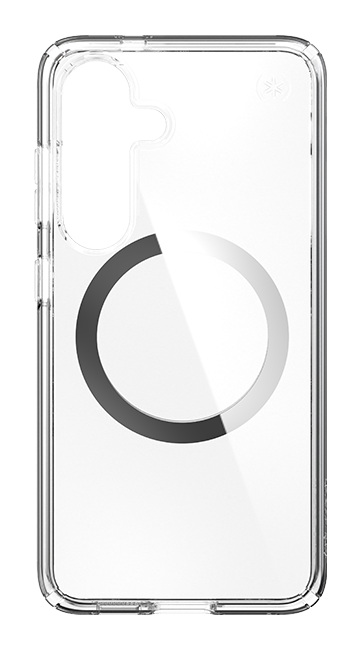 Speck Presidio Perfect Clear Case + Chrome Magnet - Samsung Galaxy S25 - Clear  (Product view 5)