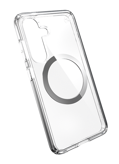 Speck Presidio Perfect Clear Case + Chrome Magnet - Samsung Galaxy S25 - Clear  (Product view 6)