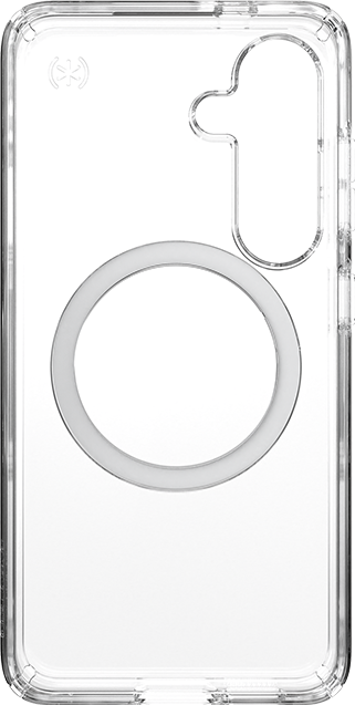 Speck Presidio Perfect Clear Case + Chrome Magnet - Samsung Galaxy S25 - Clear  (Product view 1)