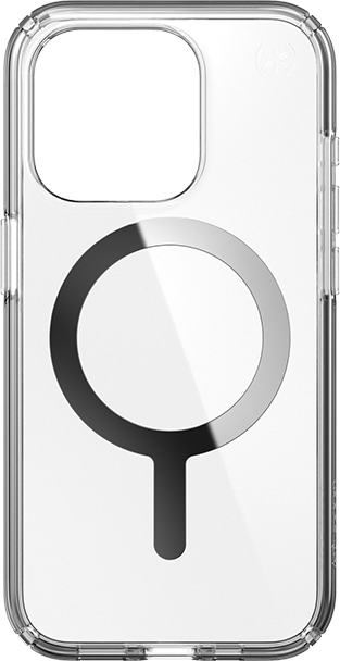 Speck Presidio Perfect-Clear with Chrome MagSafe Case - iPhone 15 Pro - Clear  (Product view 1)