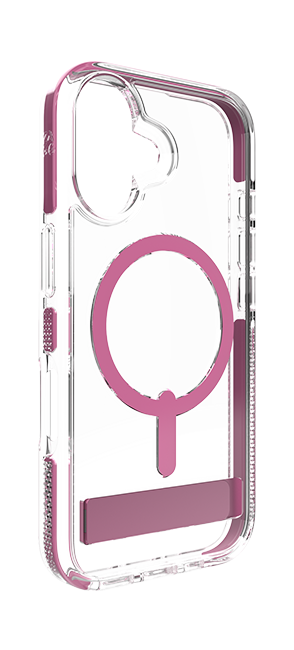 Zagg Piccadilly Snap Case with Kickstand and MagSafe - iPhone 16 - Clear Pink  (Product view 4)