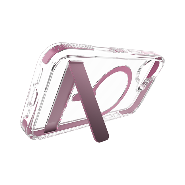 Zagg Piccadilly Snap Case with Kickstand and MagSafe - iPhone 16 - Clear Pink  (Product view 5)