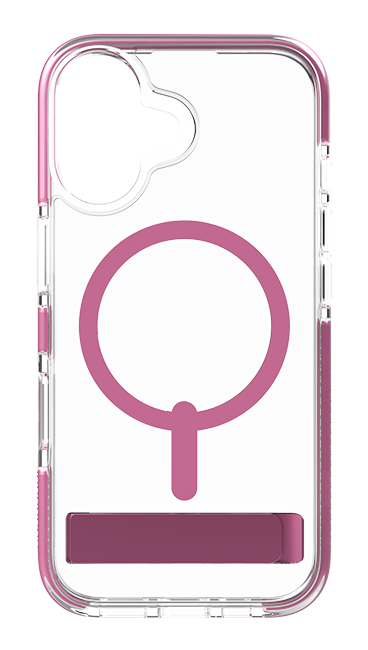 Zagg Piccadilly Snap Case with Kickstand and MagSafe - iPhone 16 - Clear Pink  (Product view 7)