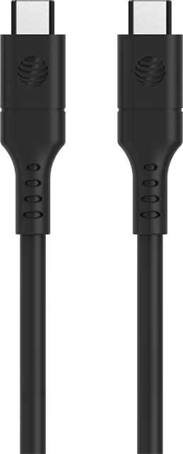 AT&T Essentials 4ft USB C to Type C Cable - Black  (Product view 1)