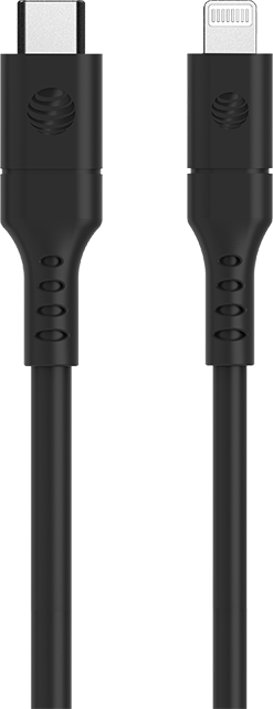 AT&T Essentials 6ft USB C to Lightning Cable - Black  (Product view 1)