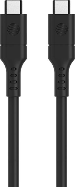 AT&T Essentials 6ft USB C to Type C Cable - Black  (Product view 1)