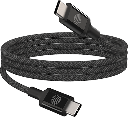 AT&T 6ft USB C to C Cable - Black  (Product view 1)