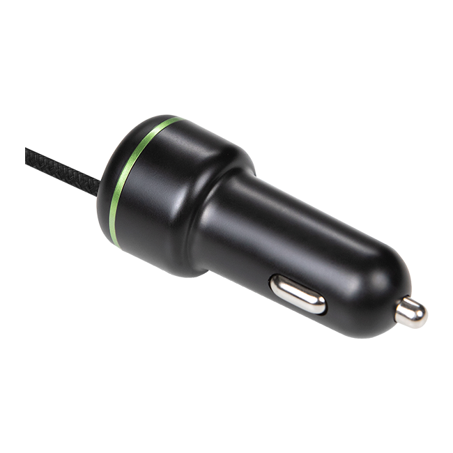 AT&T Captive Cable Power Delivery Car Charger 60W with USB-C Port (USB-C) - Black  (Product view 4)