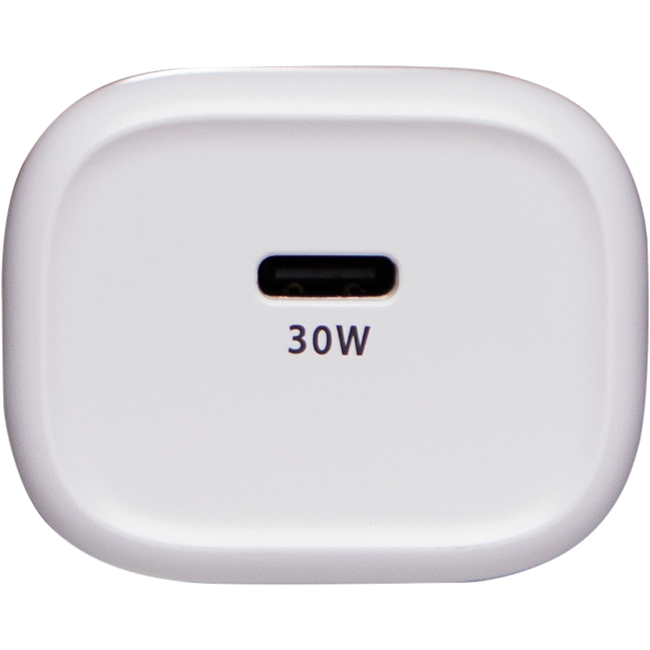 AT&T Single Port 30W Power Delivery Wall Block USB-C - White  (Product view 3)