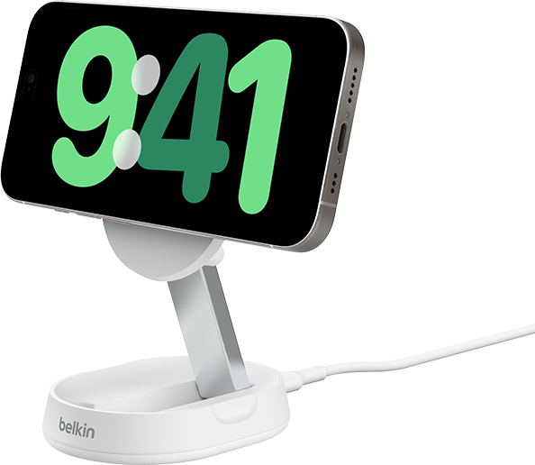 Belkin BoostCharge Pro Convertible Magnetic Stand - White  (Product view 1)