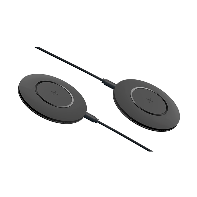 Tylt Shield 2 Pack Wireless Charging Pad Bundle - Black  (Product view 1)