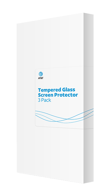 AT&T Essentials Tempered Glass 3 Pack Screen Protectors - iPhone 15 Pro - Clear  (Product view 4)