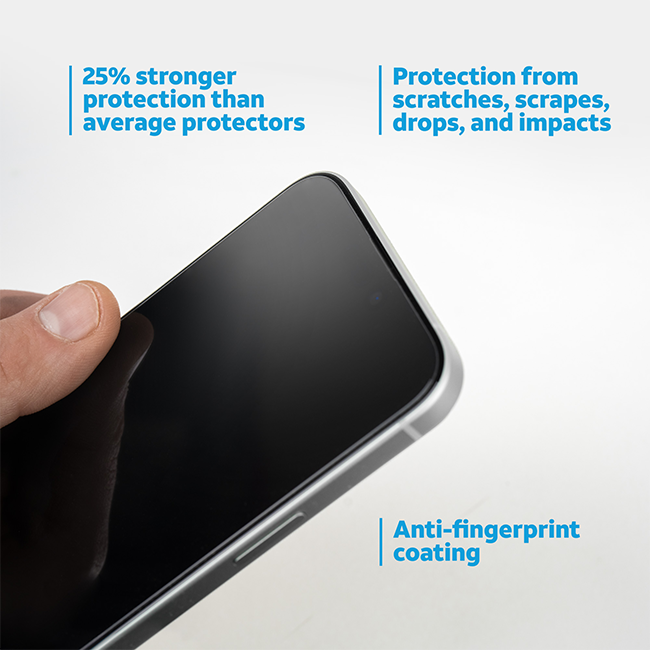 AT&T Essentials Tempered Glass 3 Pack Screen Protectors - iPhone 15 Pro - Clear  (Product view 7)