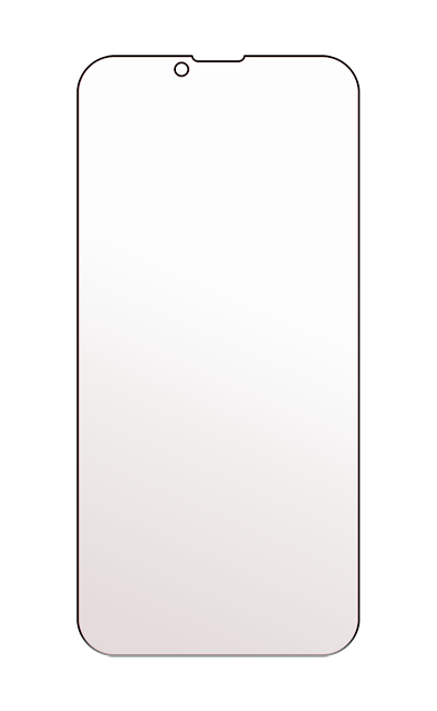 BodyGuardz Red Light Converter Screen Protector - iPhone 16e/14/13 Pro - Clear  (Product view 2)
