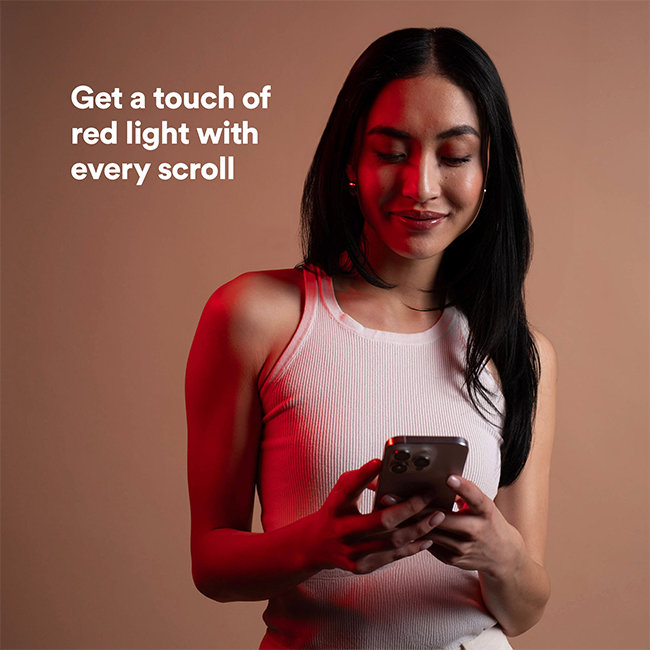 BodyGuardz Red Light Converter Screen Protector - iPhone 16e/14/13 Pro - Clear  (Product view 3)