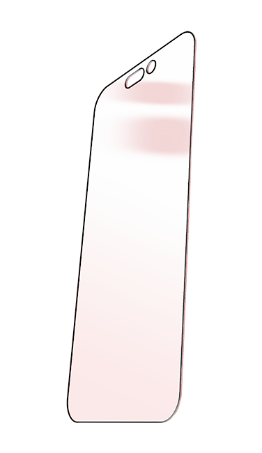 BodyGuardz Red Light Converter Screen Protector - iPhone 17 Pro/16 Pro - Clear  (Product view 4)