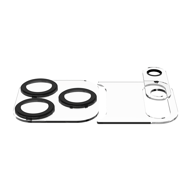 DuraGlass Modular 3-Piece Camera Lens Protector - iPhone 17 Pro - Clear  (Product view 4)