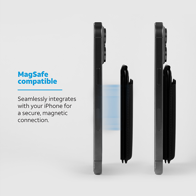 AT&T Essentials Magnetic Wallet with Built in Find My - Black  (Product view 3)